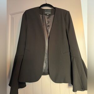 Bell sleeve black blazer. Size small.